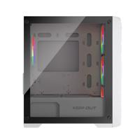 ATX Semi-toren doos KEEP OUT XC-220W Wit - thumbnail