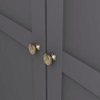 Kledingkast Amber - antraciet - 201x139x61 cm - thumbnail