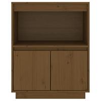 Dressoir 60x34x75 cm massief grenenhout honingbruin - thumbnail
