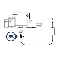 LC-Power LC-NB-PRO-45-C netvoeding & inverter Binnen 45 W Zwart - thumbnail