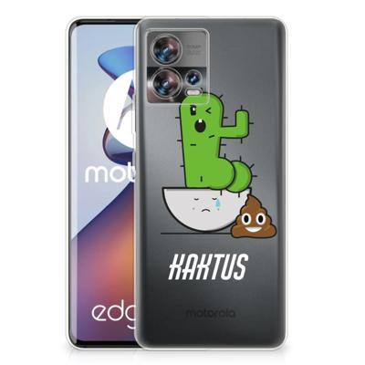 Motorola Edge 30 Fusion Telefoonhoesje met Naam Cactus Poo