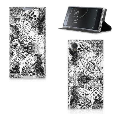 Mobiel BookCase Sony Xperia L1 Skulls Angel Mobiel BookCase Sony Xperia L1 Skulls Angel