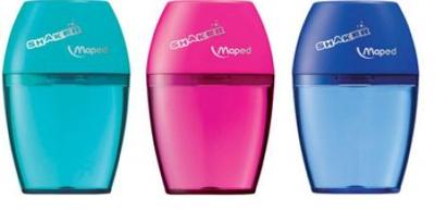 Puntenslijper Maped Shaker 1-gaats display à 25 stuks assorti