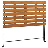 Bistrotafel inklapbaar 100x54x71 cm massief acaciahout en staal - thumbnail