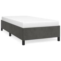 Bedframe zonder matras 100x200 cm fluweel donkergrijs - thumbnail