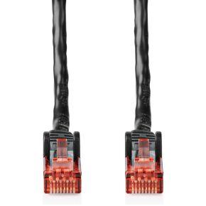 Nedis CAT6 Netwerkkabel | RJ45 Male | RJ45 Male | U/UTP | 50.0 m | Buitenshuis | Rond | PE | Zwart | Label - CCGL85900BK500