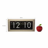 NeXtime klok 5198zi big flip, 16,7x36 cm, flip-over, silver - thumbnail