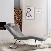 Artistiq Relaxfauteuil 'Cathy' Rib, kleur Lichtgrijs - thumbnail