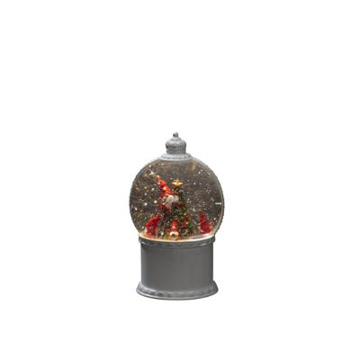 Konstsmide 4300-200 LED-lantaarn Kerstman Warmwit LED Wit Watergevuld, Timer