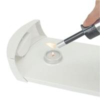 Brabantia schotelwarmer met 2 kaarsjes wit / grijs rooster - thumbnail