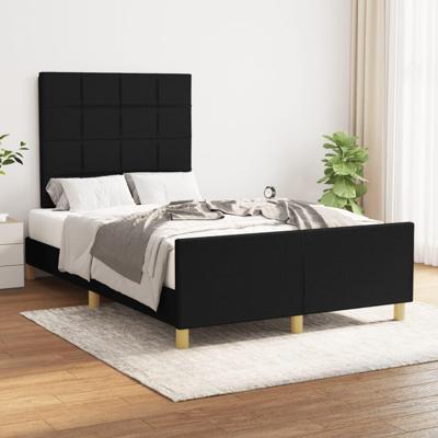 Bedframe zonder matras 120x190 cm stof zwart