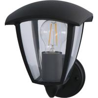LED Buitenlamp E27 - Spatwaterdicht IP44 - Mat Zwart Aluminium - thumbnail