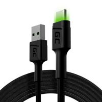 Green Cell KABGC13 USB-kabel USB 2.0 2 m USB A USB C Zwart - thumbnail