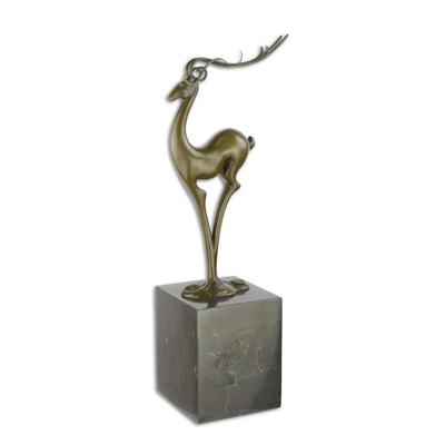 Modernistische bronzen sculptuur van een antilope