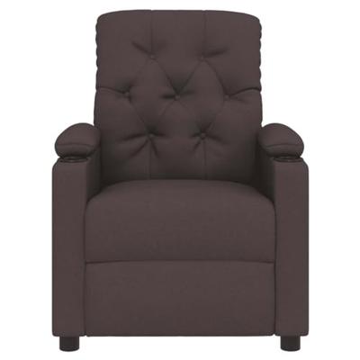Fauteuil verstelbaar stof donkerbruin Fauteuil verstelbaar stof donkerbruin