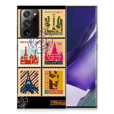 Samsung Galaxy Note20 Ultra | Silliconen Back Cover | Postzegels