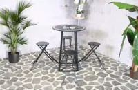 Barset Columbus 4-persoons Inklapbaar - thumbnail