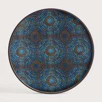 Ethnicraft Rond Dienblad 'Tribal Quest' 61cm, kleur Seaside - thumbnail