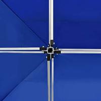Partytent professioneel inklapbaar 4,5x3 m aluminium blauw - thumbnail