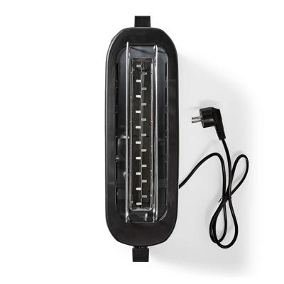 Nedis KABT310EAL Broodrooster RVS/Zwart