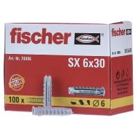 Fischer plug sx 6x30 100 st 555006 - 70006 Fischer plug sx 6x30 100 st 555006 - 70006