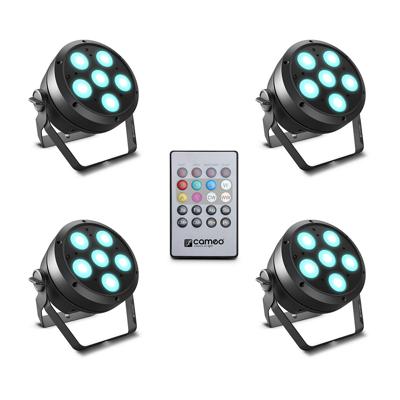 Cameo ROOT PAR 6 SET 1 PAR LED-schijnwerper Aantal LEDs: 6 12 W Zwart
