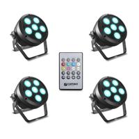 Cameo ROOT PAR 6 SET 1 PAR LED-schijnwerper Aantal LEDs: 6 12 W Zwart - thumbnail
