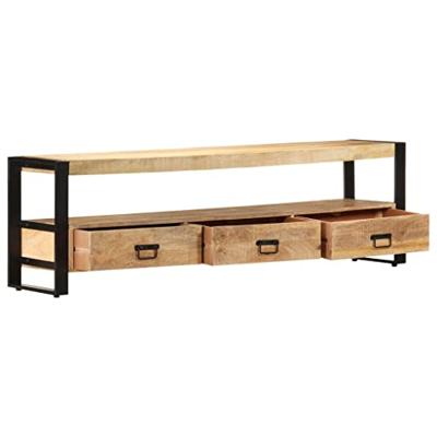 Tv-meubel 150x30x45 cm massief mangohout