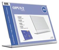 Kaarthouder Europel L-standaard A4 liggend acryl - thumbnail