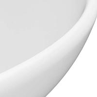 Wastafel rond 32,5x14 cm keramiek matwit - thumbnail