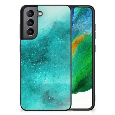 Kleurrijke Telefoonhoesje Samsung Galaxy S21FE Painting Blue Kleurrijke Telefoonhoesje Samsung Galaxy S21FE Painting Blue