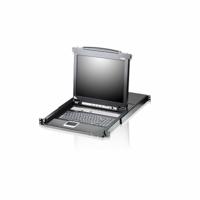 ATEN 8-Poorts KVM Schakelaar LCD 17 Console Zwart - thumbnail