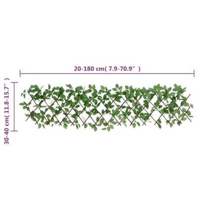 VidaXL Kunstplant klimop op latwerk 5 st uittrekbaar 180x30 cm groen VidaXL Kunstplant klimop op latwerk 5 st uittrekbaar 180x30 cm groen