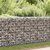 VidaXL Schanskorfmuur met deksels 60x50x150 cm gegalvaniseerd staal - thumbnail
