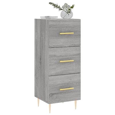 Dressoir 34,5x34x90 cm bewerkt hout grijs sonoma eikenkleurig