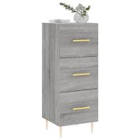 Dressoir 34,5x34x90 cm bewerkt hout grijs sonoma eikenkleurig - thumbnail