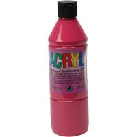 Acryl Verf, primair rood, 500 ml/ 1 fles - thumbnail