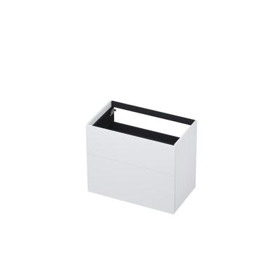 INK - Onderkast 2 Laden Push To Open 65cm Gelakt - 800x450x650 Mm - Mat Wit