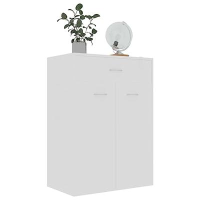 Schoenenkast 60x35x84 cm bewerkt hout wit