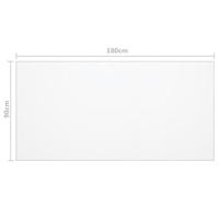 Tafelbeschermer 180x90 cm 2 mm PVC transparant - thumbnail