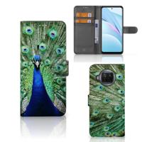 Xiaomi Mi 10T Lite | Telefoonhoesje | Met pasjeshouder | Pauw - thumbnail