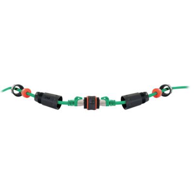 Schwaiger RJ45-koppeling Netwerk Adapter CAT 6A [1x RJ45-bus 8p8c - 1x RJ45-bus 8p8c] Zwart - thumbnail
