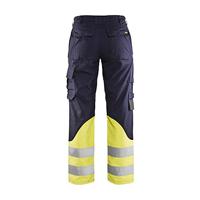 Blåkläder Multinorm Dames Werkbroek Inherent 71881512 | Marine/High-Vis Geel | Maat 46 - 7330509664100 - thumbnail