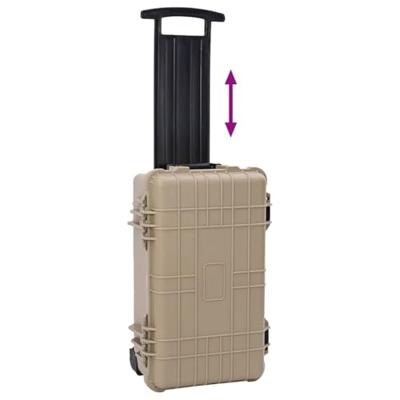 VidaXL Harde bagagekoffer zand 56 x 35 x 23 cm polypropyleen en abs