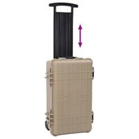 VidaXL Harde bagagekoffer zand 56 x 35 x 23 cm polypropyleen en abs - thumbnail