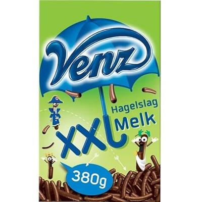Venz xxl chocoladehagelslag melk (9x 380gr)