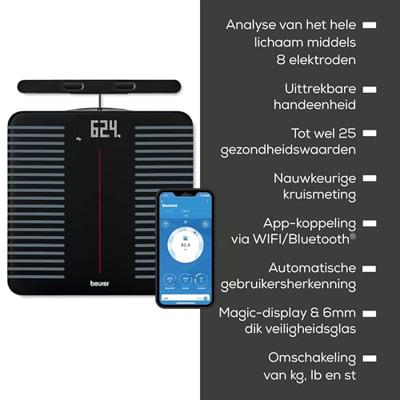 Beurer BF 990 WIFI Personenweegschaal Zwart - thumbnail