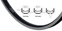 Ryde velg andra 40 28 inch (622) zwart met remrand 32 gaats 14g - thumbnail