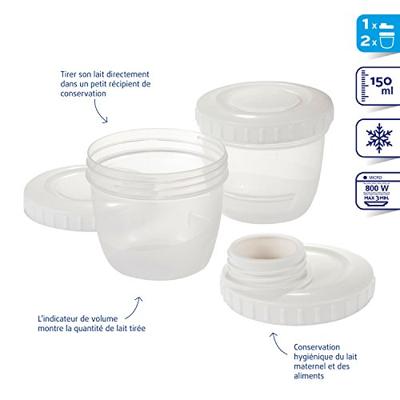 Difrax Moedermelk Bewaarbakjes Incl. Kolfaansluiting Difrax Moedermelk Bewaarbakjes Incl. Kolfaansluiting