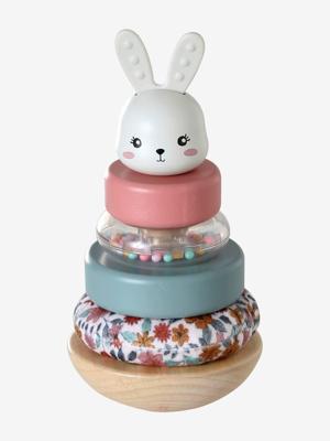 Stapeltoren konijn van FSCÂ®-hout wit